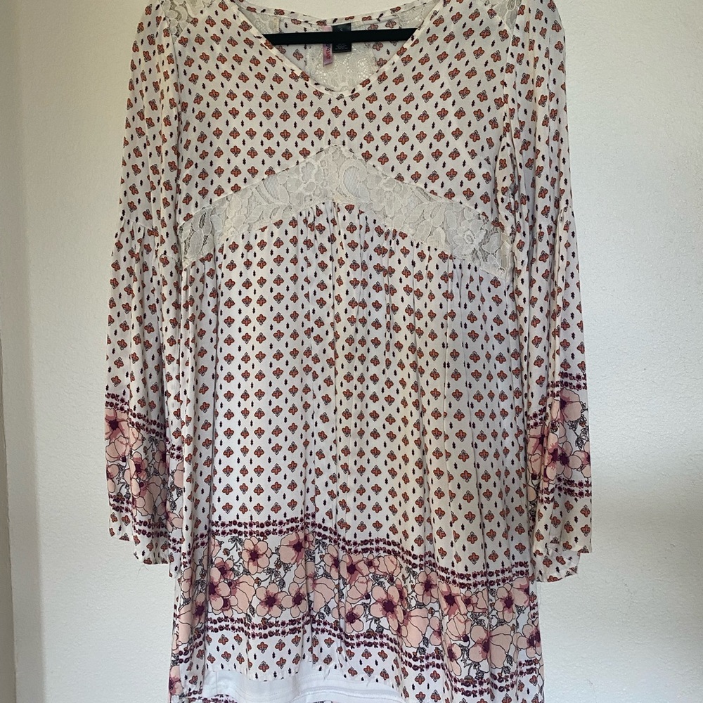 Love by Design Floral Patterned Long Sleeve Dress
